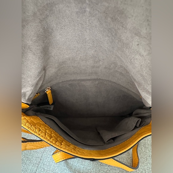 Vince Camuto Lamb Leather Crossbody Bag - Cory - Sunglow - Picture 14 of 16